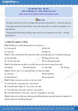 10 đề thi học kì 2 Sinh 10 Chân trời sáng tạo có đáp án và lời giải chi tiết